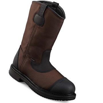 Red Wing MaxBond 12-inch Waterproof Safety Toe Pull On Men's Boots Coffee | ZA 235SGL